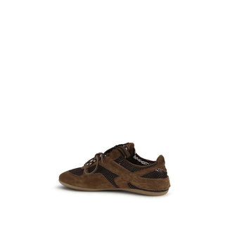 Braune Kalbsleder-Sportschuhe aus Bos Taurus