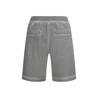Graue Bermuda-Shorts aus Baumwolle
