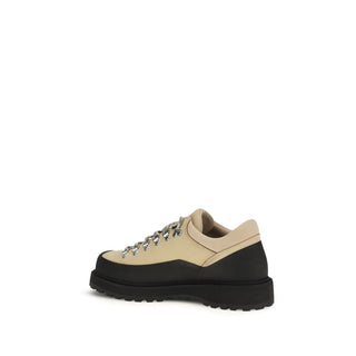 Beige Kalbsleder Schnürstiefeletten