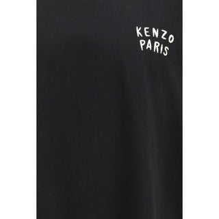 Schwarzes Baumwoll-T-Shirt