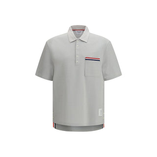 Gray Cotton Polo Shirt