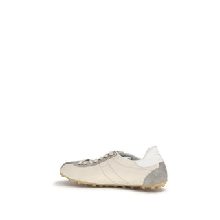 Beige Kalbsleder Bos Taurus Sportschuhe