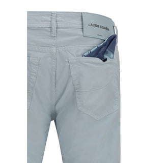 Pantalones de algodón azules
