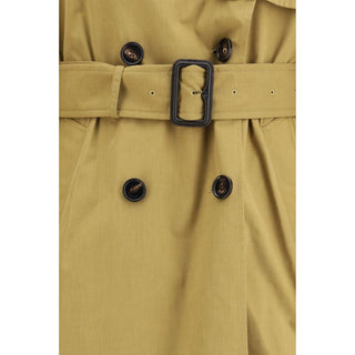 Gabardina beige de poliéster