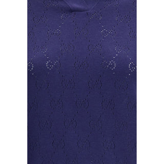 Blue Silk Dress Shirt