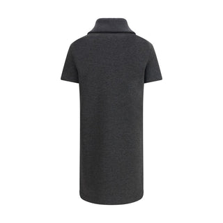 Vestido casual de algodón gris