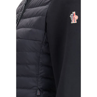 Chaqueta larga de poliamida negra