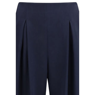 Blaue Freizeithose aus Seide