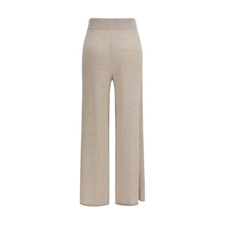 Beige Cashmere Casual Pants