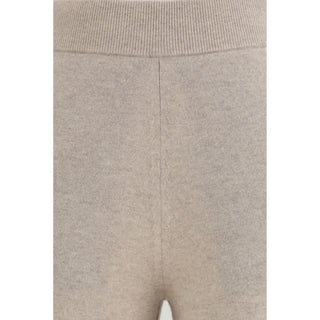 Beige Cashmere Casual Pants