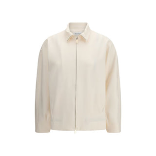 Beige Polyamid-Shell-Jacke