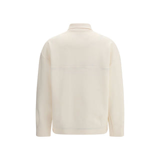 Beige Polyamid-Shell-Jacke