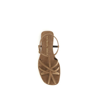 Braune Kalbsleder-Sandalen vom Bos Taurus