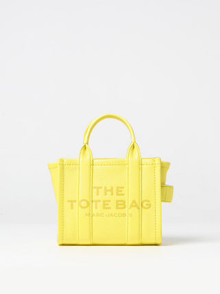 Bolso tote bicolor de cuero