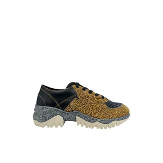 Beiger Leder-Sneaker für Damen