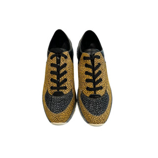 Beiger Leder-Sneaker für Damen