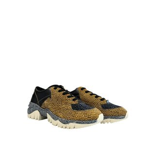 Beiger Leder-Sneaker für Damen
