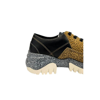 Beiger Leder-Sneaker für Damen
