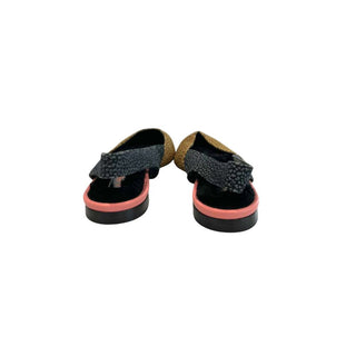 Beige Leather Women Ballet Flat