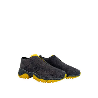 Black Leather Women Sneaker