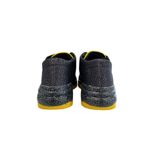 Black Leather Women Sneaker
