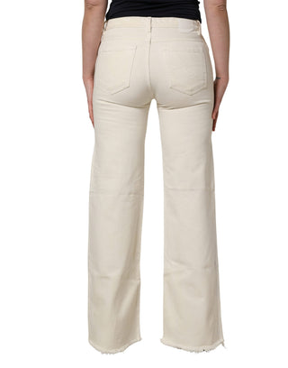Mid Waisted Bootcut Tattered Denim Trouser Jeans