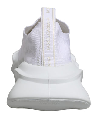 Weiße Slip-On-Wave-Low-Top-Sneakers