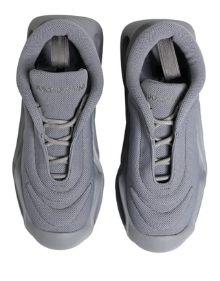 Graue Slip On Low Top Sneaker mit Wellenprofil