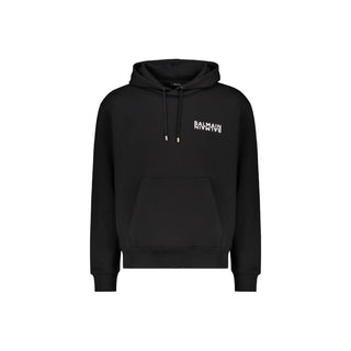 Sudadera con capucha de algodón negro