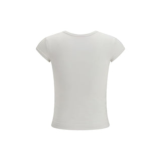 Weißes Baumwoll-T-Shirt