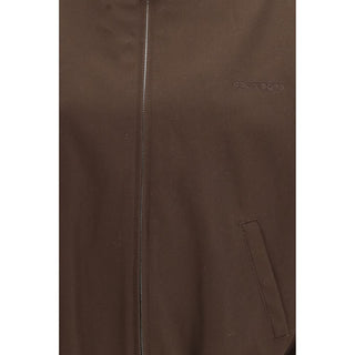 Brown Polyester Bomber