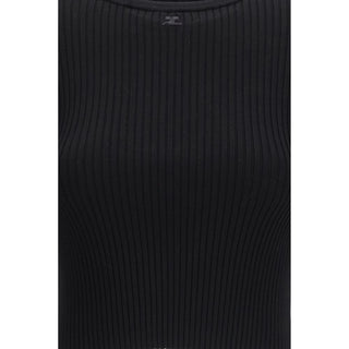 Black Viscose T-Shirt
