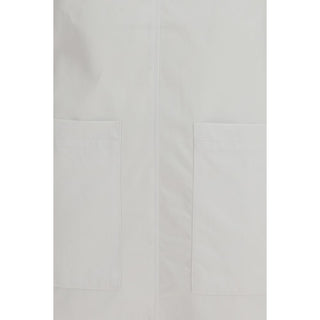 White Cotton Casual Dress