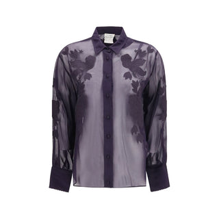 Blue Viscose Blouse