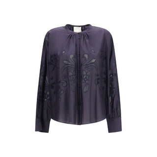 Blue Cotton Pattern Shirt