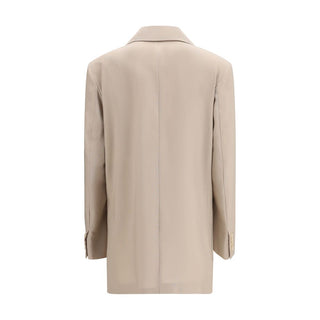 Blazer beige de lana