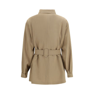 Brown Wool Oves Aries Sleeveless Jacket
