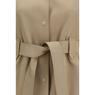 Brown Wool Oves Aries Sleeveless Jacket