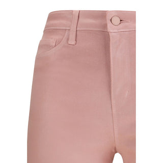 Mehrfarbige Baumwoll-Flared-Hose