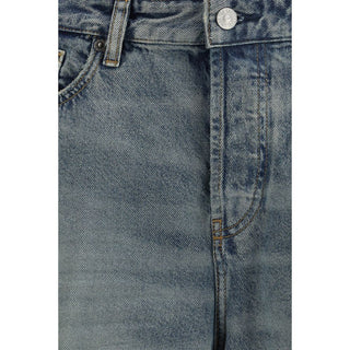 Blaue Relaxed Fit Jeans aus Baumwolle