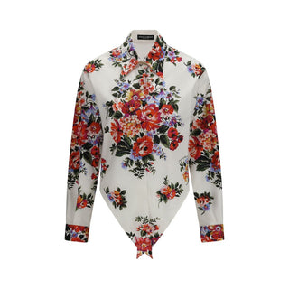Camisa de algodón con estampado multicolor