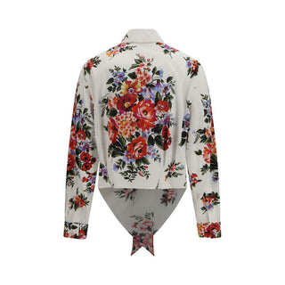 Camisa de algodón con estampado multicolor