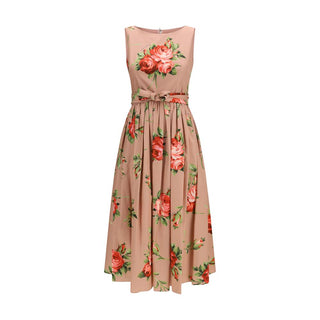 Mehrfarbiges Baumwoll-Freizeitkleid