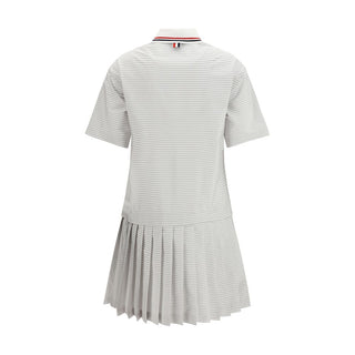 Vestido casual de algodón gris
