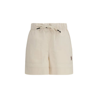 Bermudas de poliéster beige