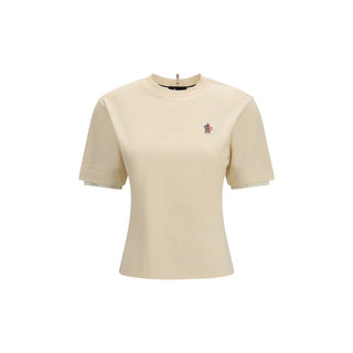 Camiseta de algodón beige