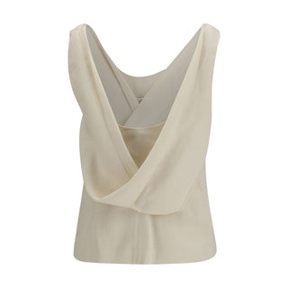 Beige Viscose Blouse