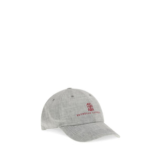 Graue Leinenmütze (Baseballmütze)