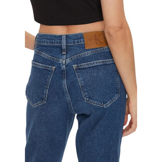Blaue Skinny Jeans aus Baumwolle