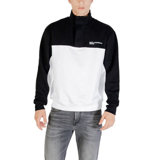 Sudadera con capucha negra y blanca con cuerno